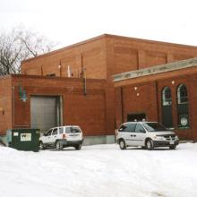 100 year old original design building façade 