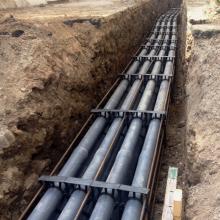 Trench for Yard Pipe