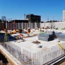 Jobsite photo of concrete works for concrete reservoir