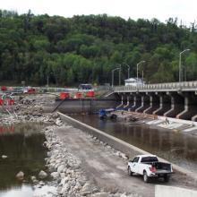 Downstream Timiskaming Ontario Dam