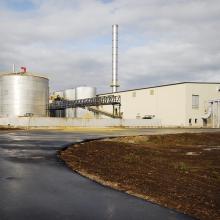 Roadside view of Integrated Grain Processors Cooperative Ethanol Plant