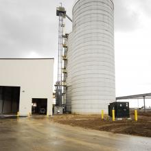 Sideview of Silo