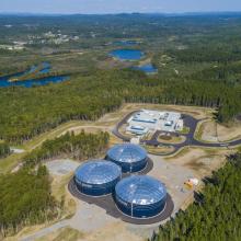 Aerial overview of overall jobsite 