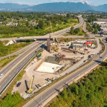 Golden Ears Pump Station and Storage Tank Overhead View