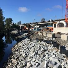 riprap by water