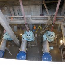Mezzanine overview of pump gallery