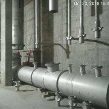 Interior process piping